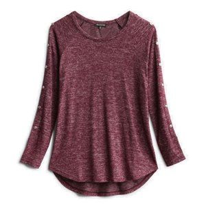 Pink Clover Camdyn Button Detail Knit Top